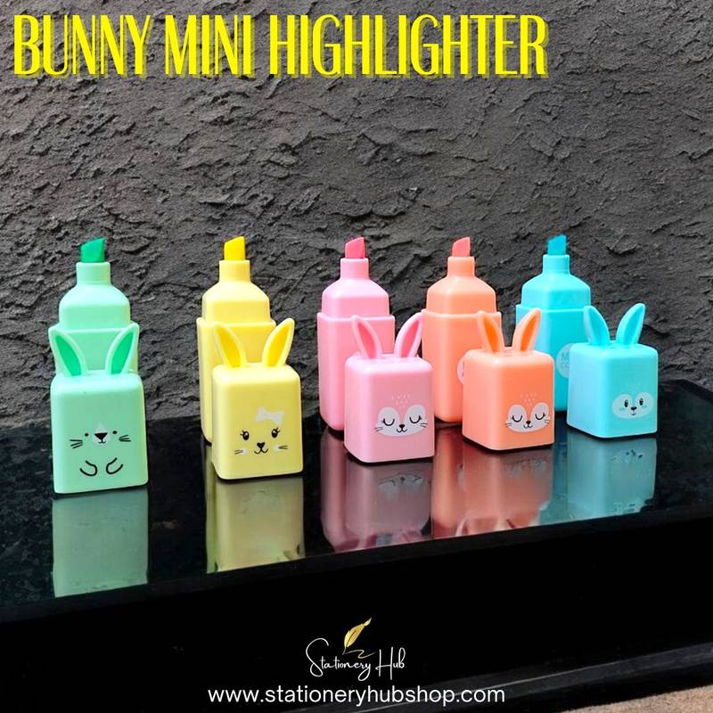 Bunny Mini Highlighter - Pack of 5