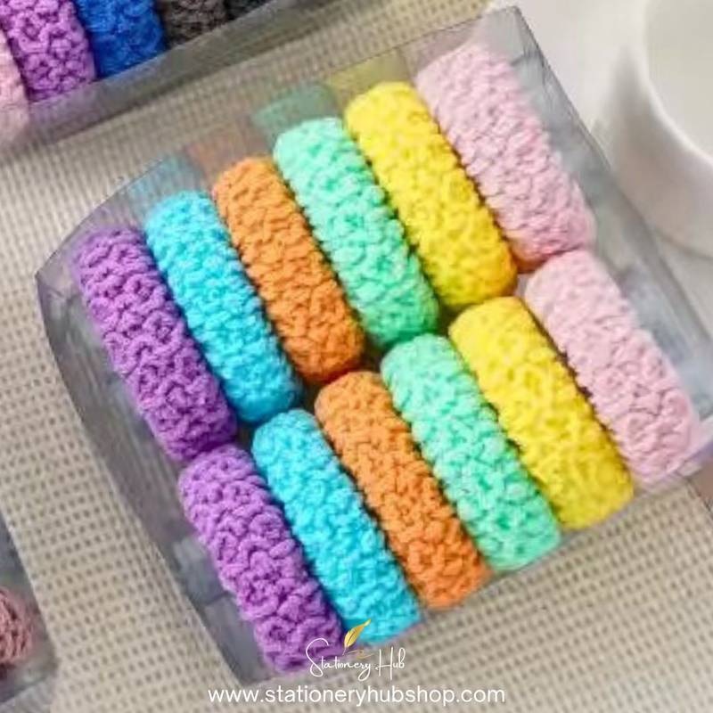 Colorful Knitted Hair Ties - Soft, Stretchy & Stylish!